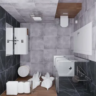 Душевой уголок Triton Вента Щ0000049619 100x100 см профиль хром стекло прозрачное